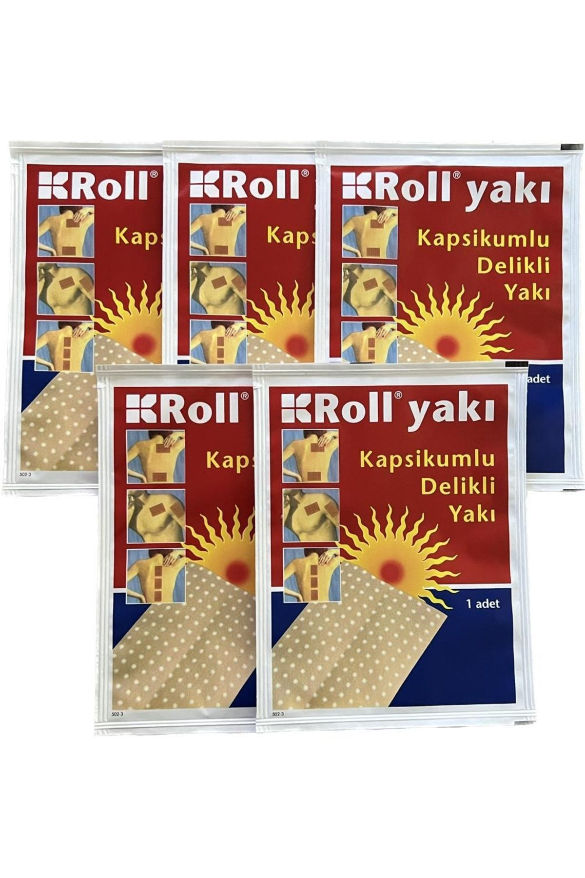 Roll Orjinal Delikli Kapsikumlu Yaki Bandi 5 Adet (12X18 Cm)