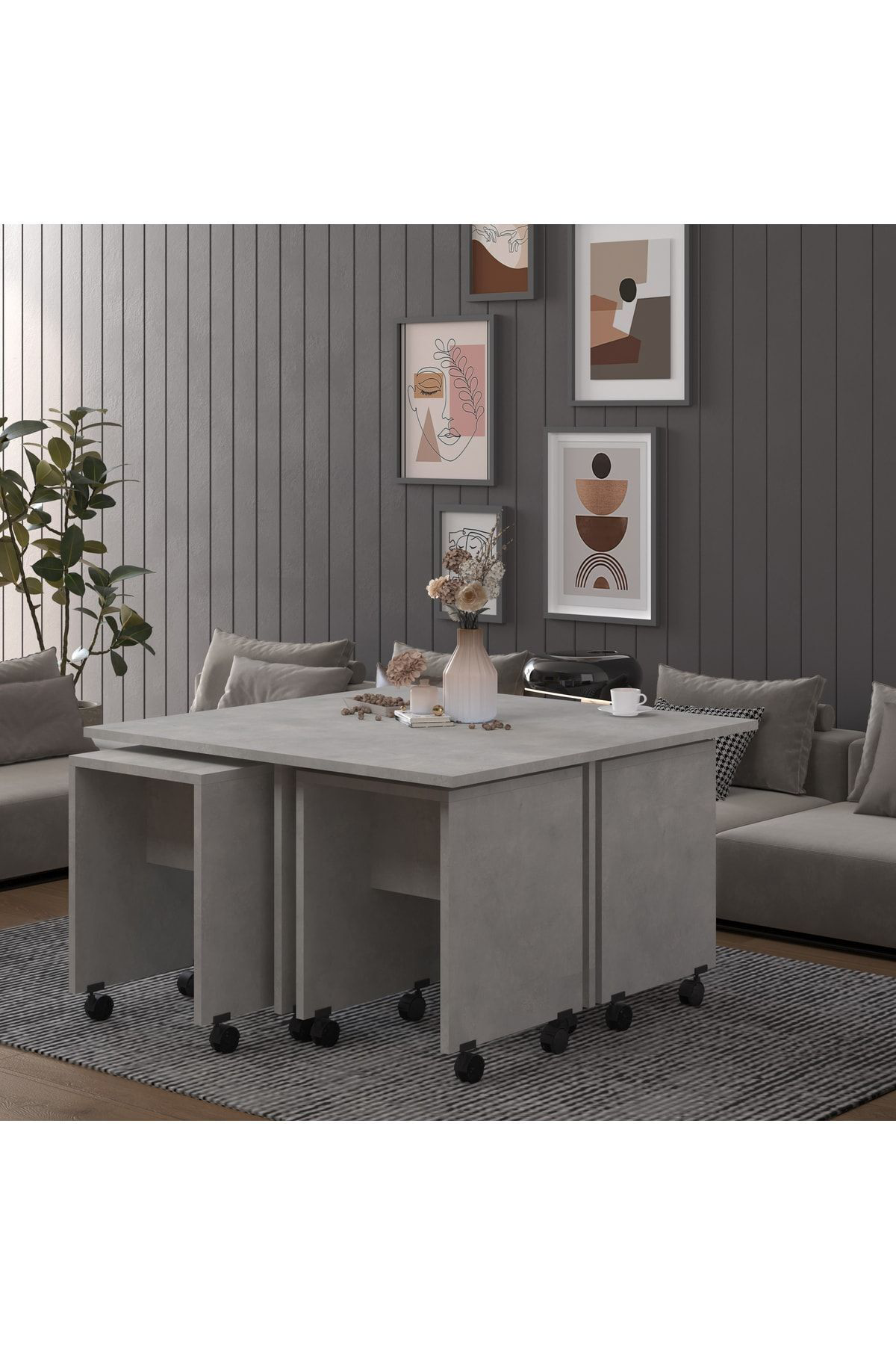 Asra Trend Orta Sehpa Os003 Retro Taş