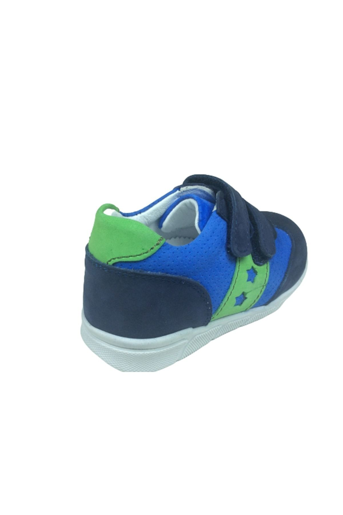 Minno Kids Ortopedikal Bebe Erkek Çocuk Spor Ayakkabi Lacivert-Mavi Cirtli %