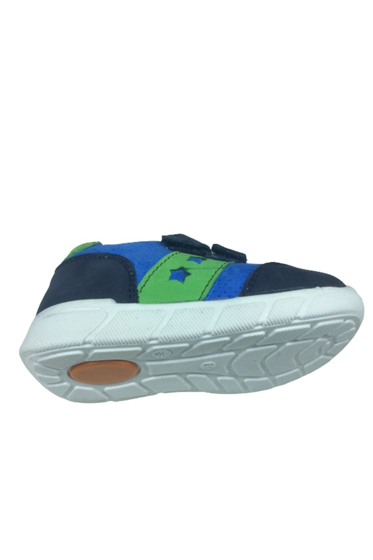 Minno Kids Ortopedikal Bebe Erkek Çocuk Spor Ayakkabi Lacivert-Mavi Cirtli %