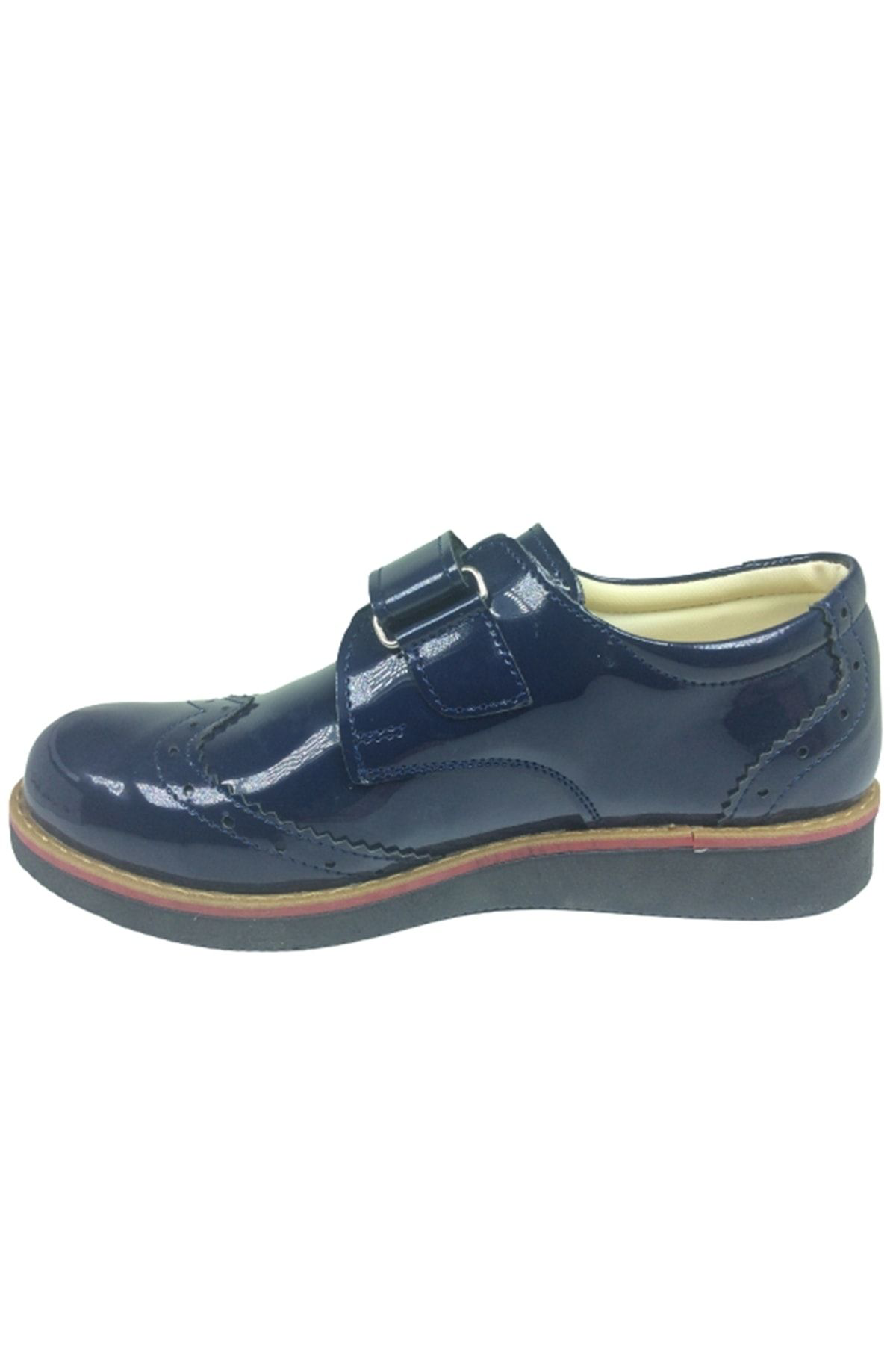 Ortaç Ortopedikal (Saçli) Kiz Erkek Unisex Filet Lacivert Rugan Cirtli