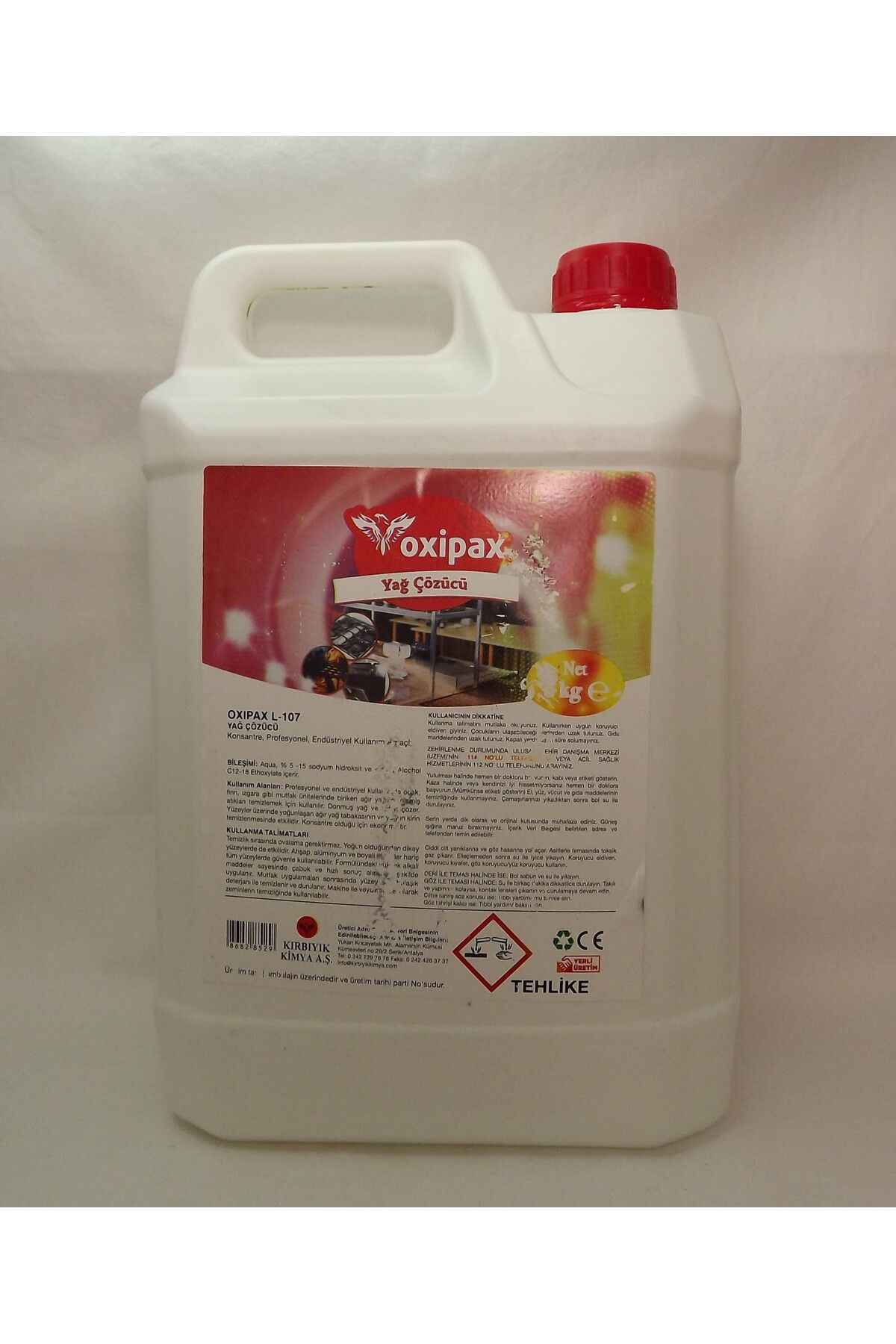 Oxipax Otel Bukleti Yağ Çözücü (5 Litre)