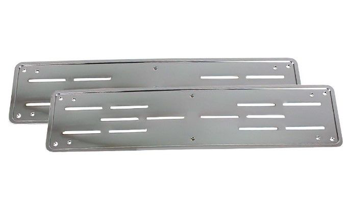 Drs Tuning Oto Plakalik İnce Abs Plastik Üzerine Krom Kaplama 1 Takim 2 Adet