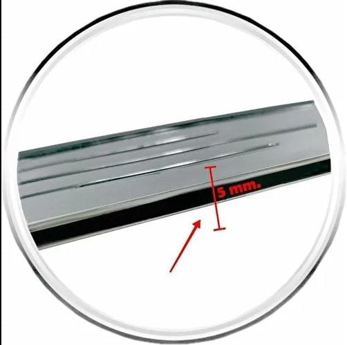 Drs Tuning Oto Plakalik İnce Abs Plastik Üzerine Krom Kaplama 1 Takim 2 Adet