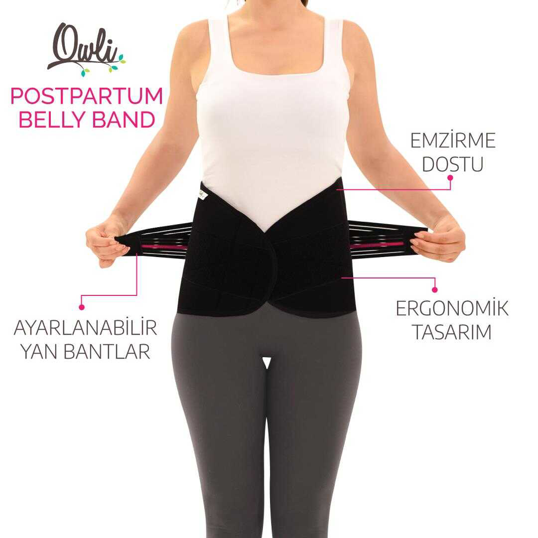 Owli  Doğum Sonrasi Korse Siyah