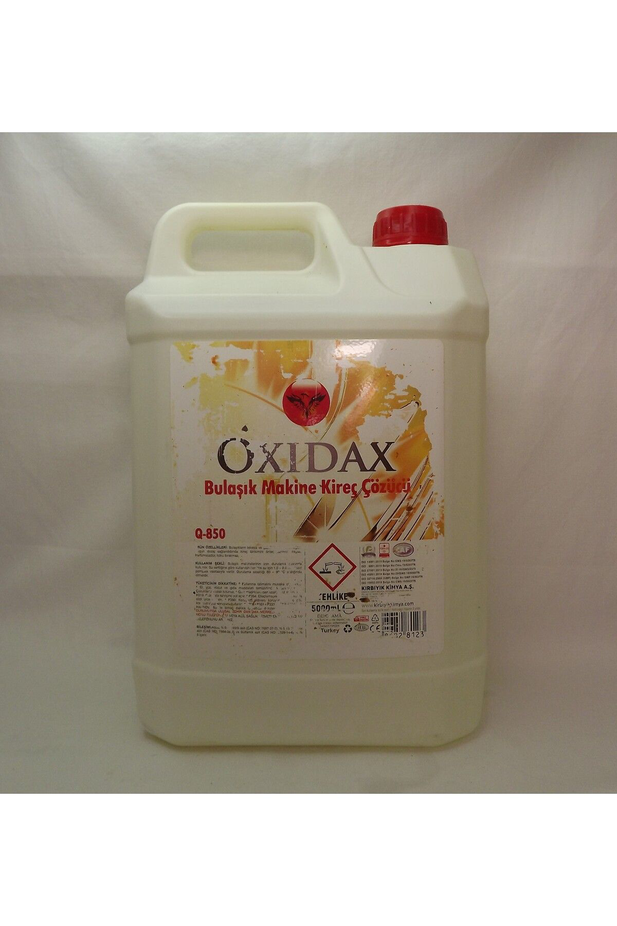 Oxidax Oxxipax Çamaşir Makinesi Yağ Çözücü (5 Litre)