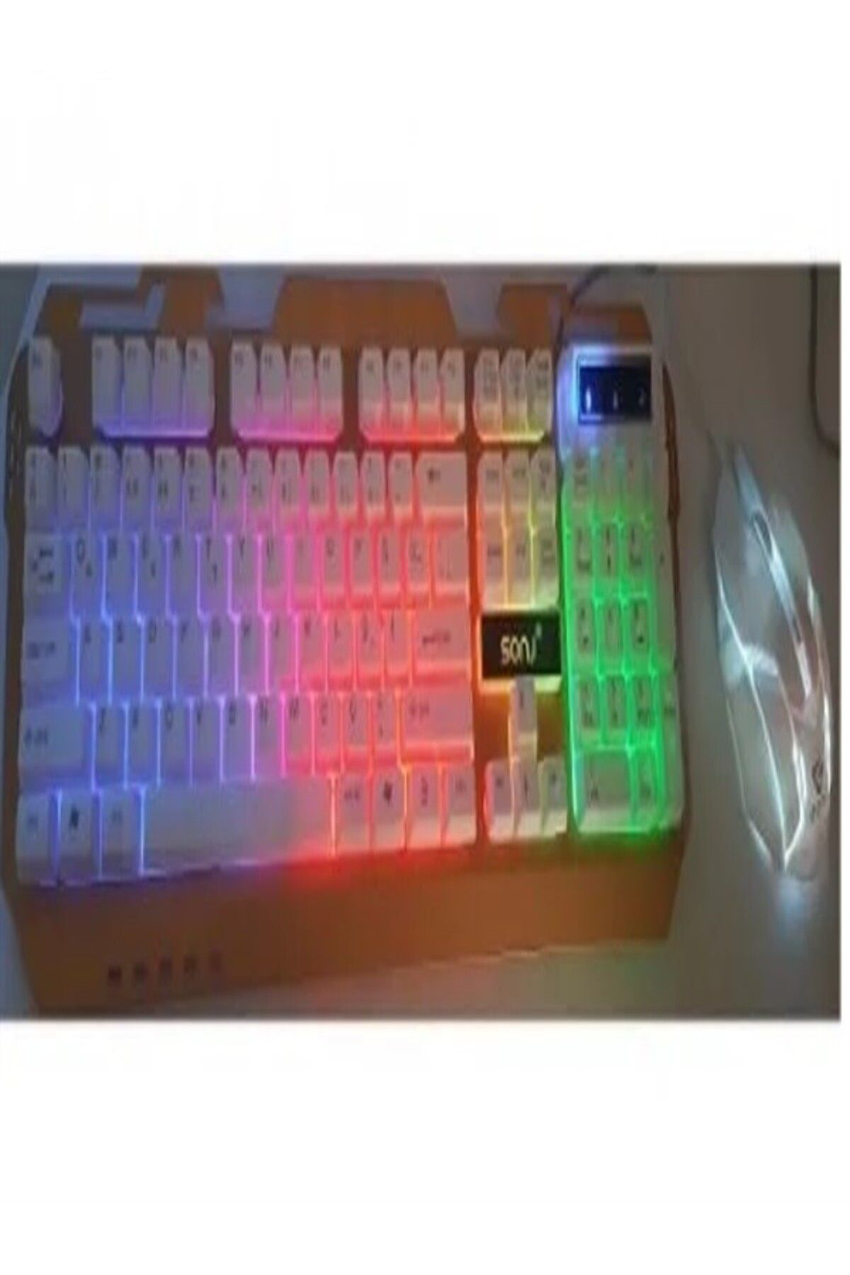 Sonj Oyuncu Klavyesi  Ak300 İşikli Metal Kasa Klavye+Mouse Set