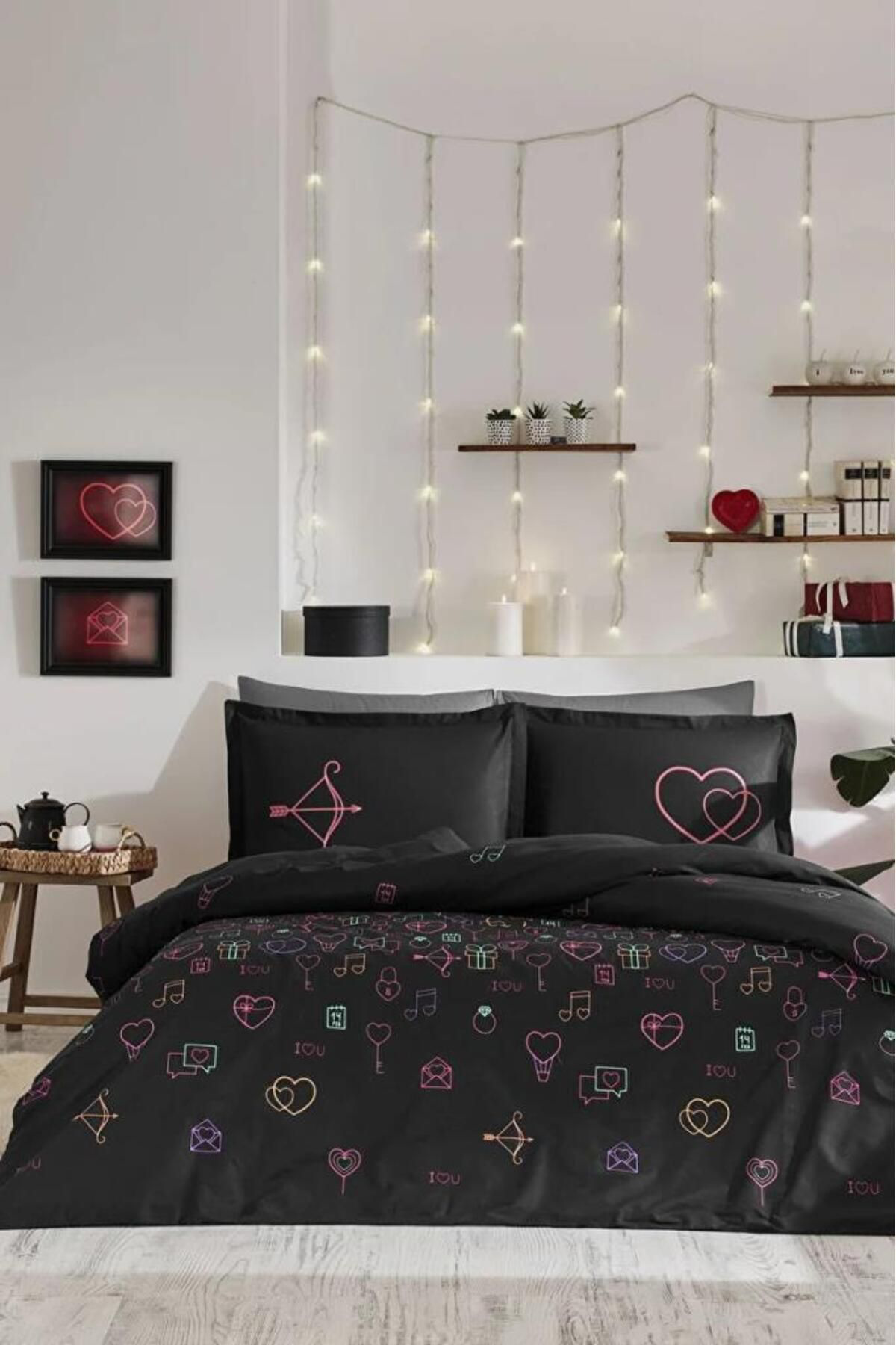 K&A Özdilek Çift Kişilik Ranforce Nevresim Takimi Gleam Love