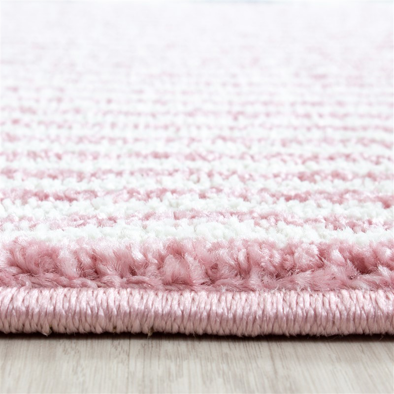 Anaska Home Özel Multi Tasarim Pembe  Çocuk Odasi Halisi Antialerjik Leke Tut