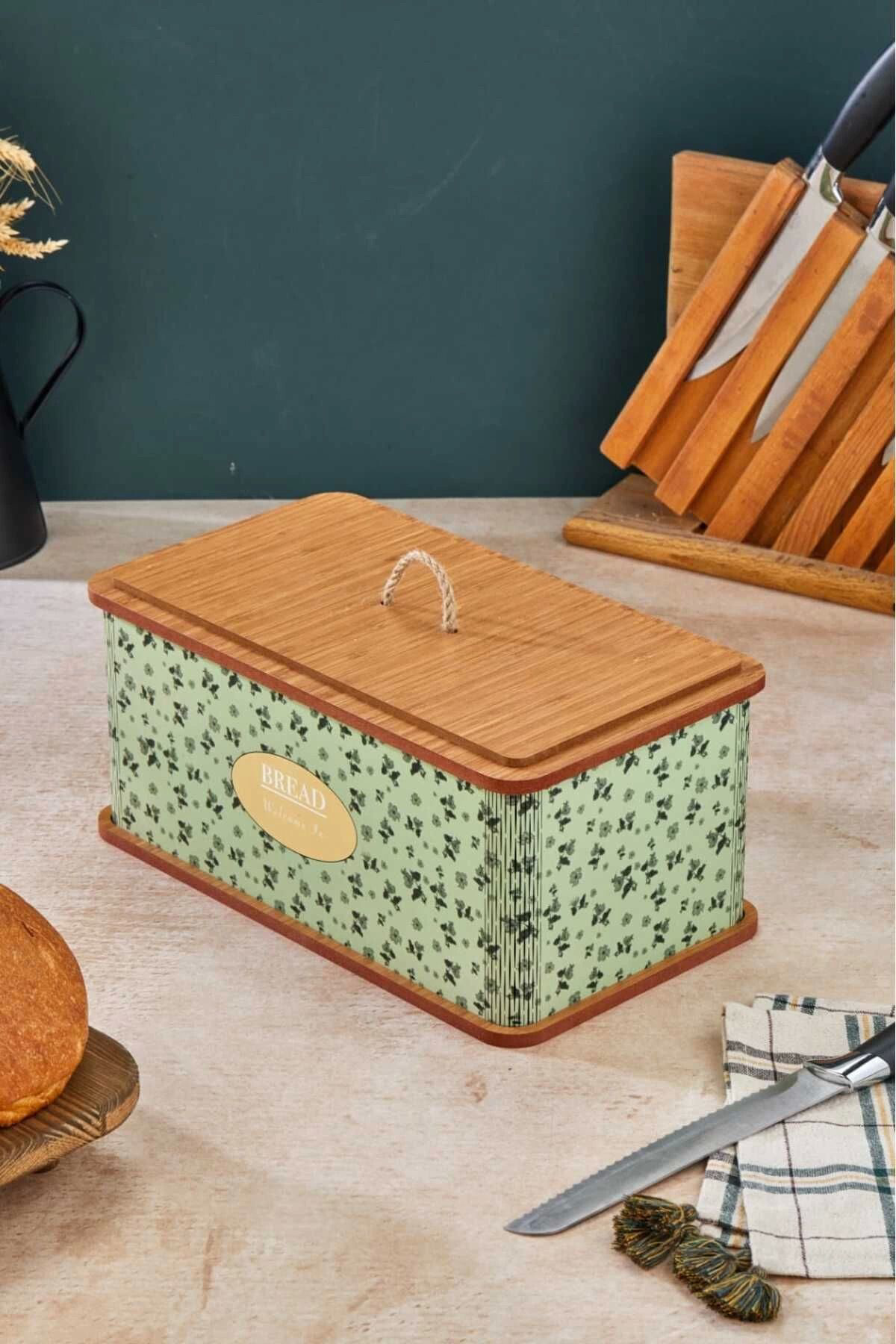 Yusuftex Özel Tasarim Doğal Ahşap Ekmeklik Sepeti Lüks Ekmeklik Kutusu Çok