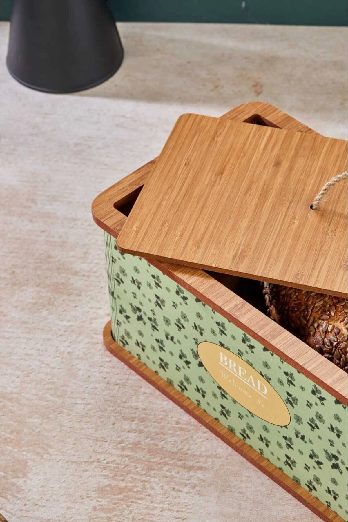 Yusuftex Özel Tasarim Doğal Ahşap Ekmeklik Sepeti Lüks Ekmeklik Kutusu Çok