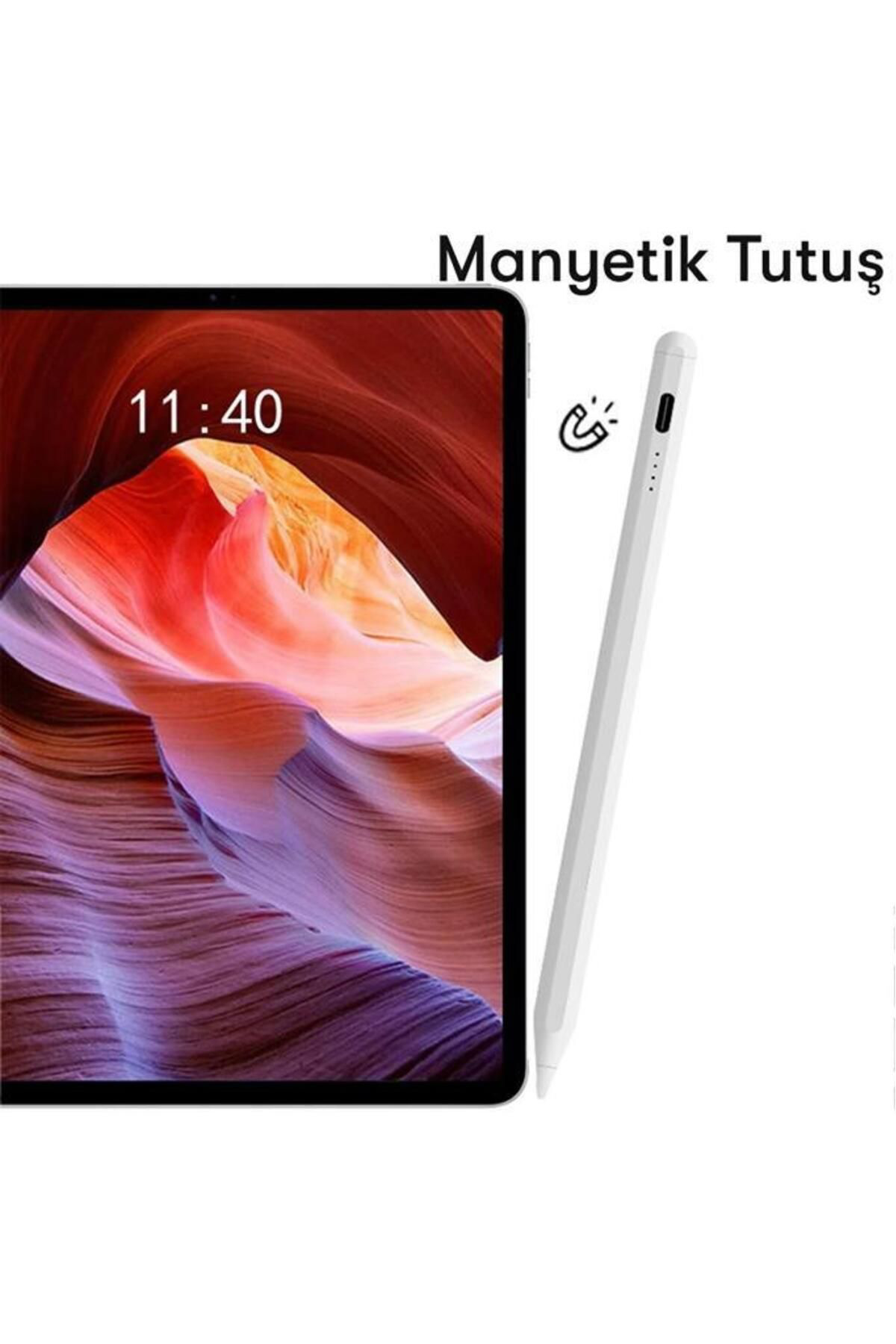 Torima P-01 Beyaz Stylus Pen Kapasitif Dokunmatik Kalem Çizim Ve Tasarim