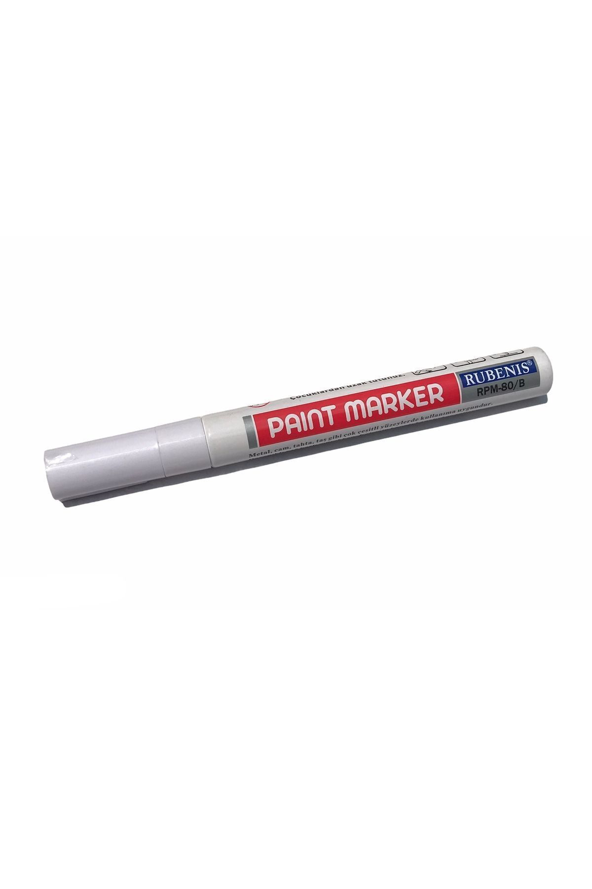Rubenis Paint Marker Kalem Beyaz Renk Rpm 80/B (1 Adet)