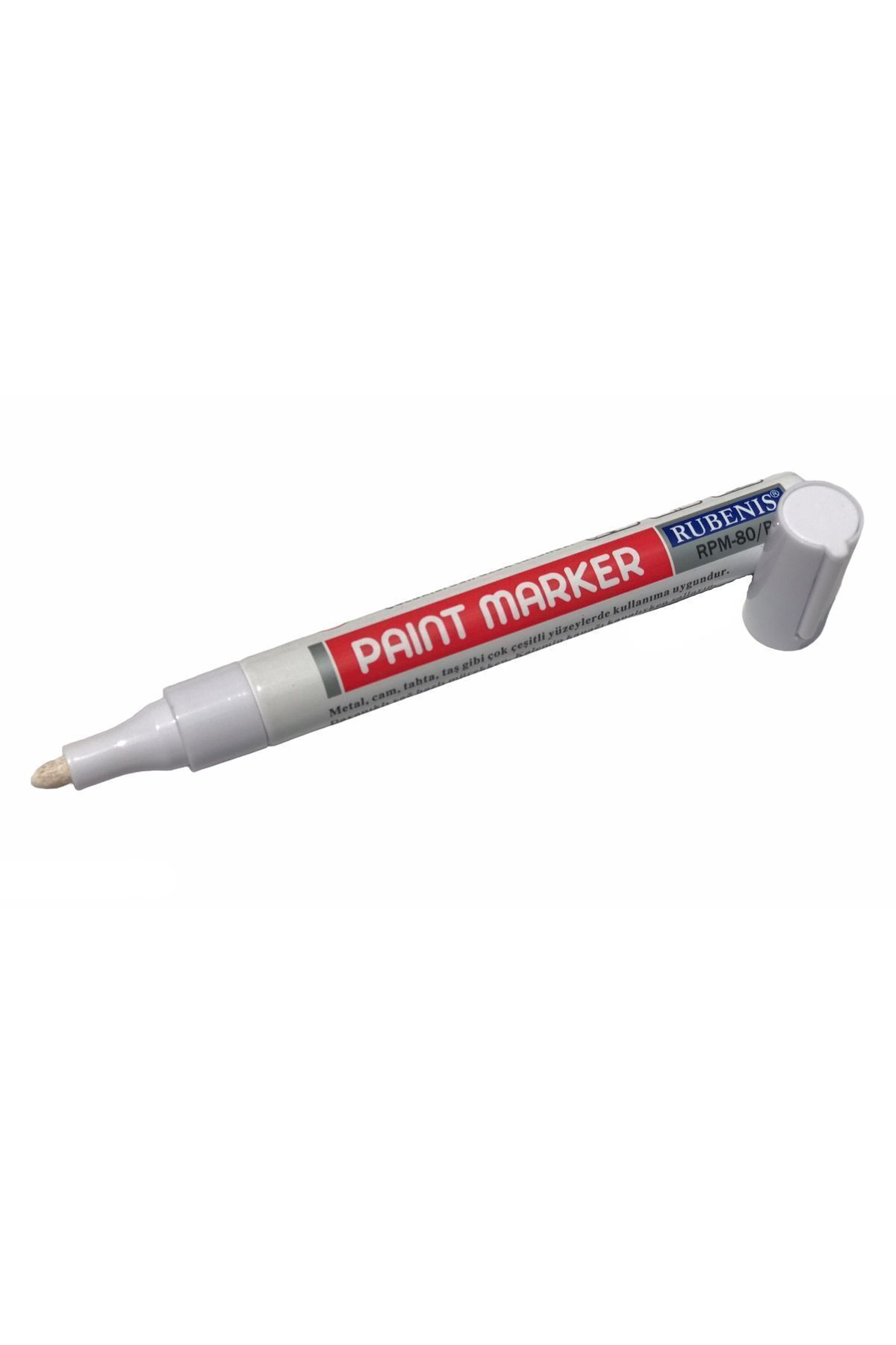 Rubenis Paint Marker Kalem Beyaz Renk Rpm 80/B (1 Adet)