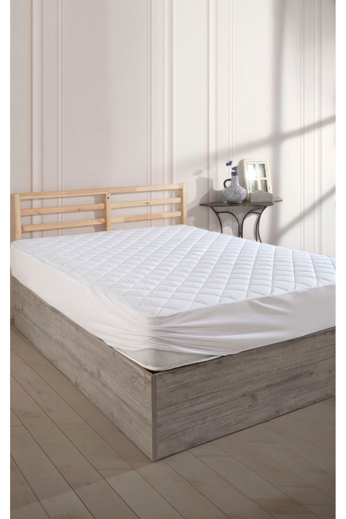 Formeya Pamukkale Alez Kapitone Fitted Yatak Koruyucu %100 Pamuk Alez (16