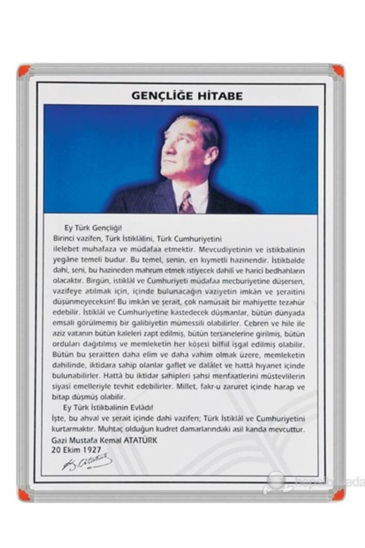 Just Cheap Store Panda 35X50 Gençliğe Hitabe Alüminyum Çerçeve