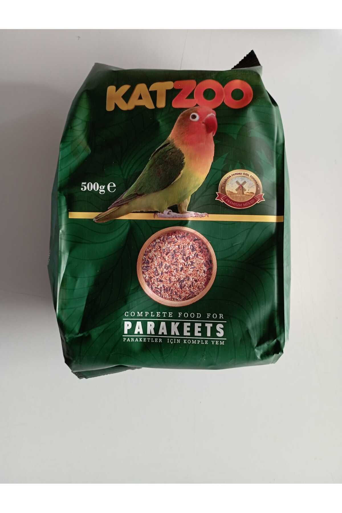 Katzoo Papağan Oyuncaği + Papağan Yemi 500 Gr+ Çekirdek 400 Gr