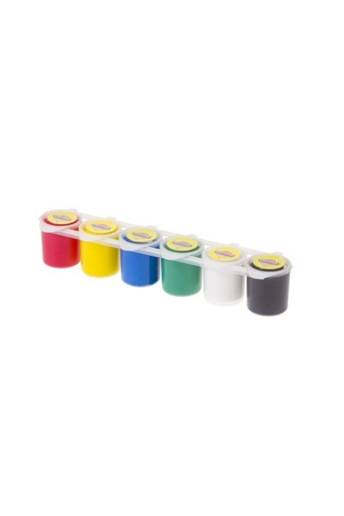 Play Doh Parmak Boyasi 6 Renk X 25 Ml Paletli Kap