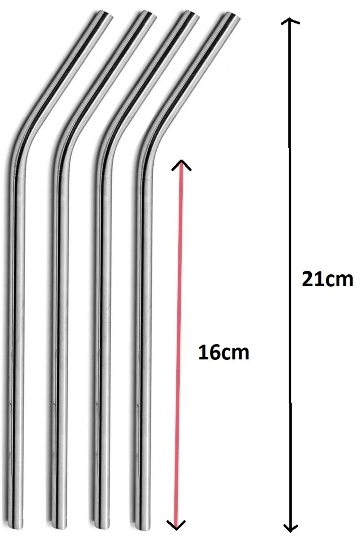 Ttt Paslanmaz Çelik Pipet Seti 5 Parça