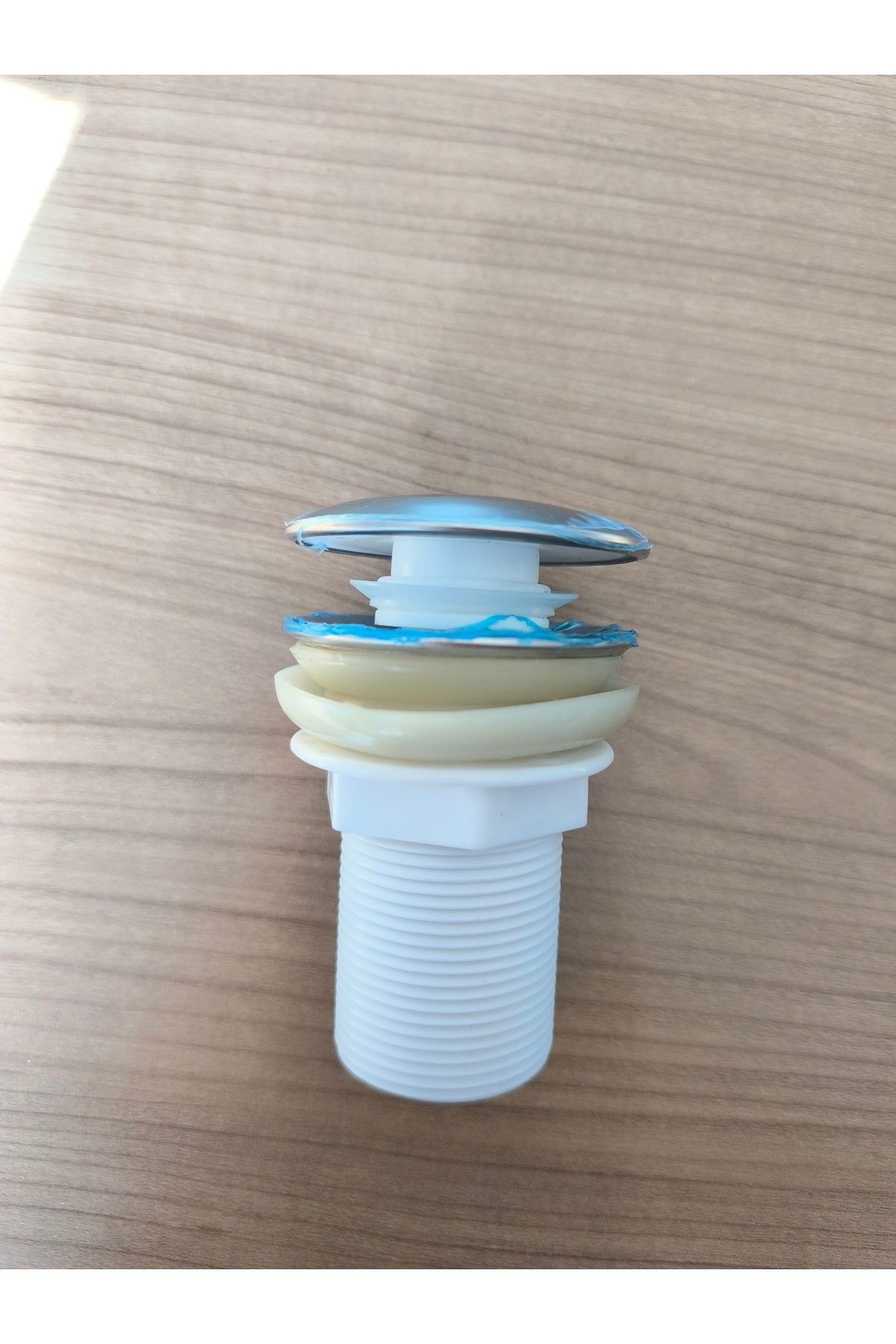 Purvien Paslanmaz Çelik Butonlu Basmali Lavabo Sifon Takimi |Pop-Up Lavab