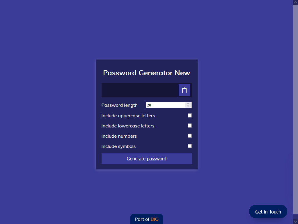 Harun Pehlivan  Password Generator New