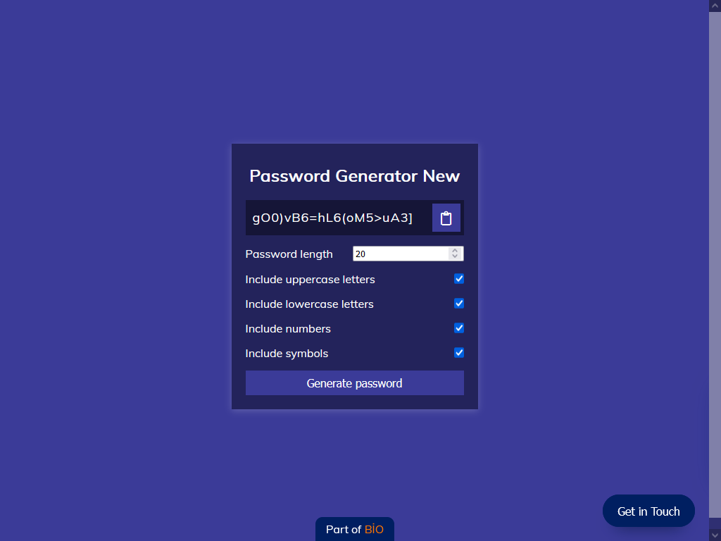Harun Pehlivan  Password Generator New