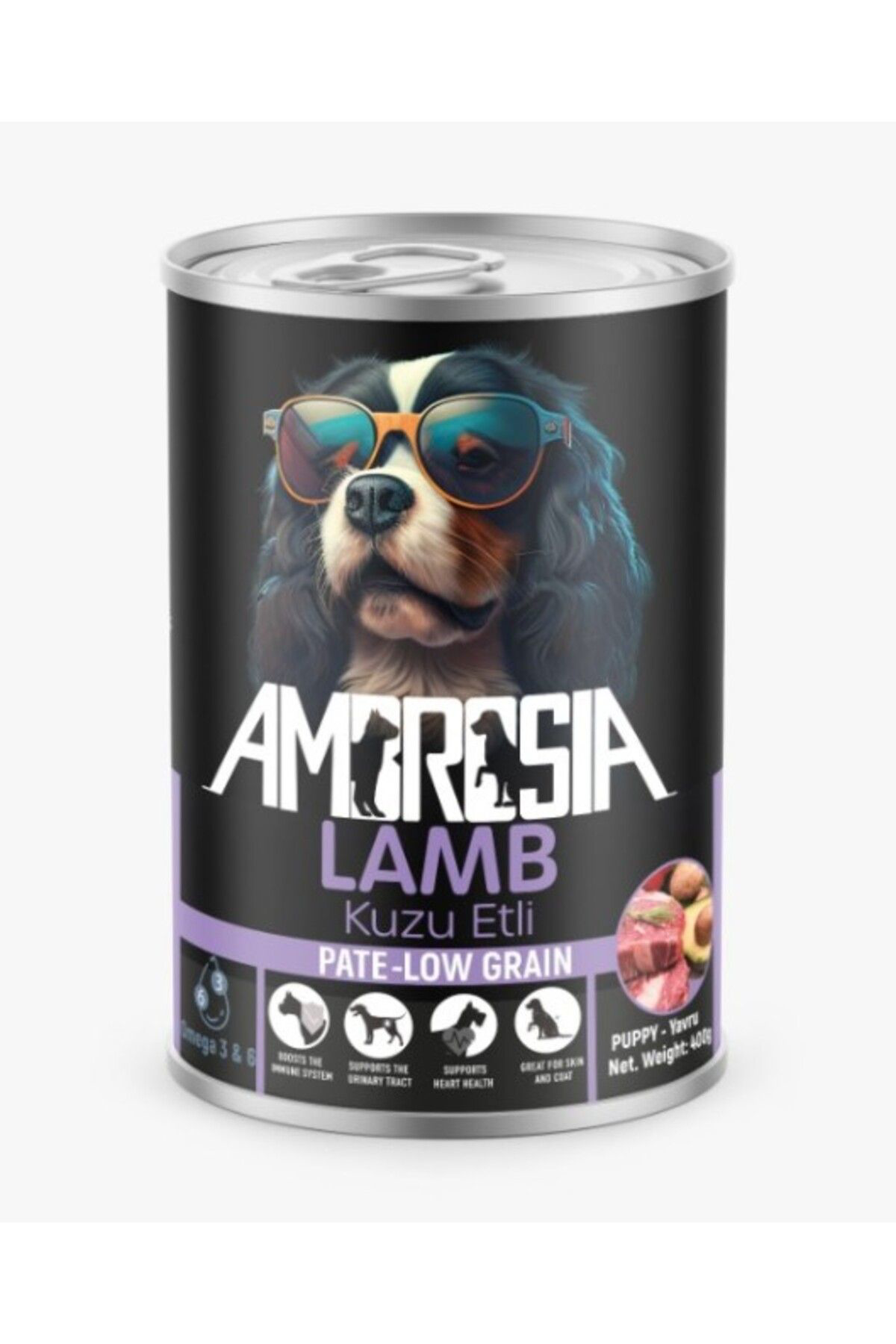 Ambrosia Pate Puppy Kuzu Etli Yavru Köpek Konserve 400 Gr X 3 Adet