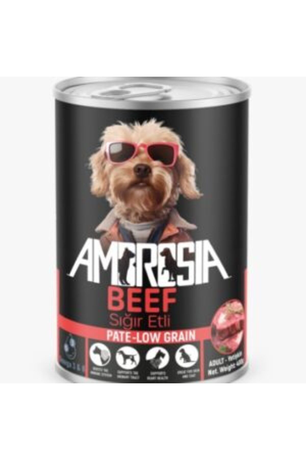 Ambrosia Pate Siğir Etli Yetişkin Köpek Konserve 400 Gr X 3 Adet