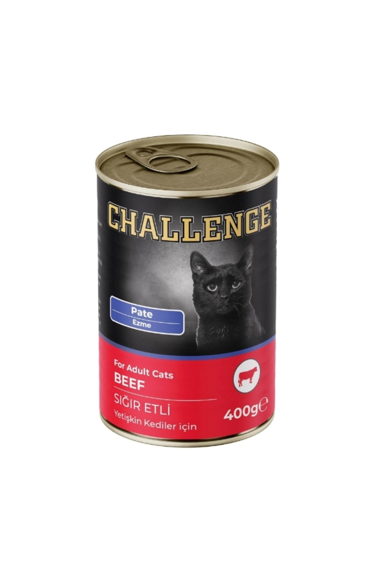 Challenge Pate Siğir Etli Yetişkin Konserve Kedi Mamasi 400 Gr