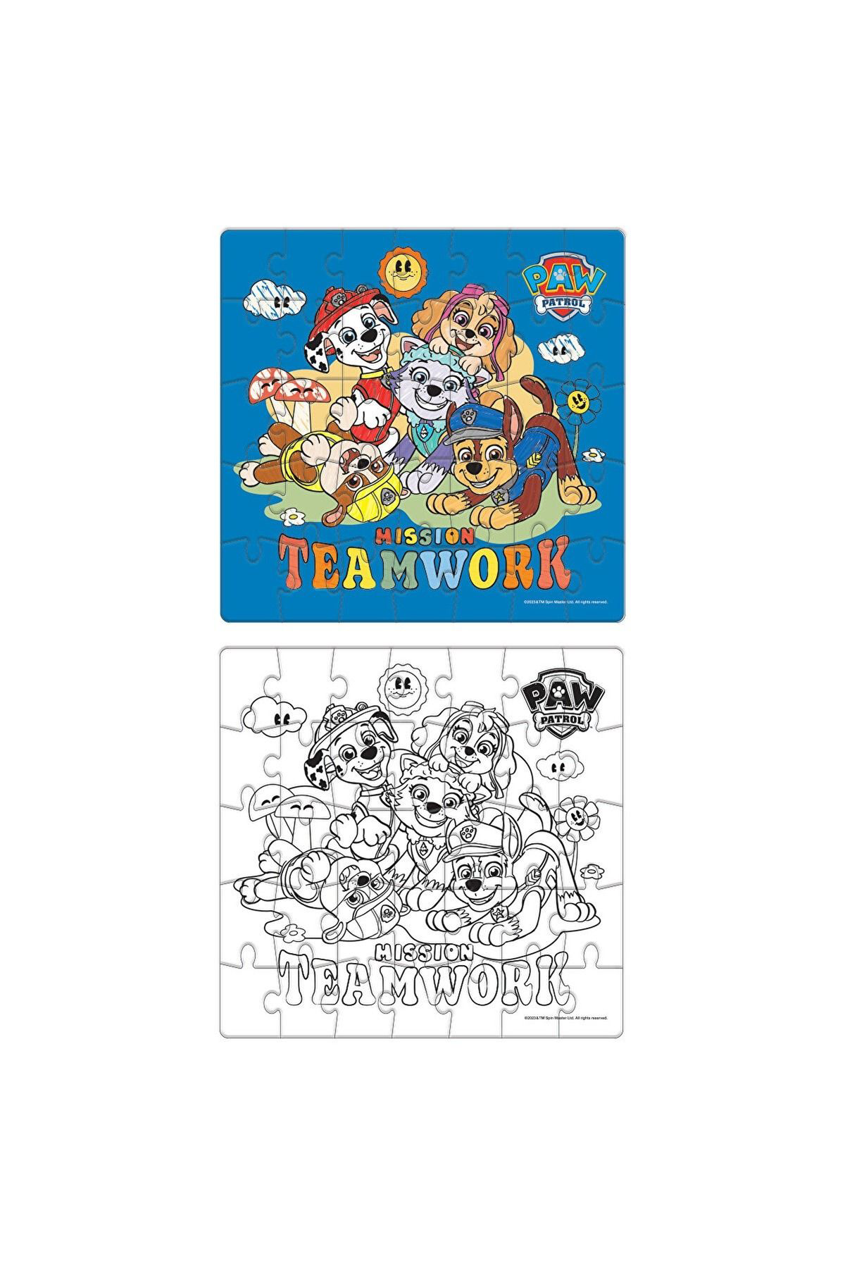 Oyuncak Store Paw Patrol Boyamali Puzzle Set