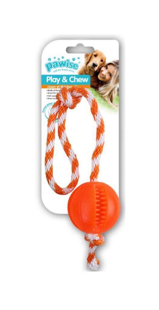 Pawise  Diş İpli Kauçuk Top Köpek Oyuncaği