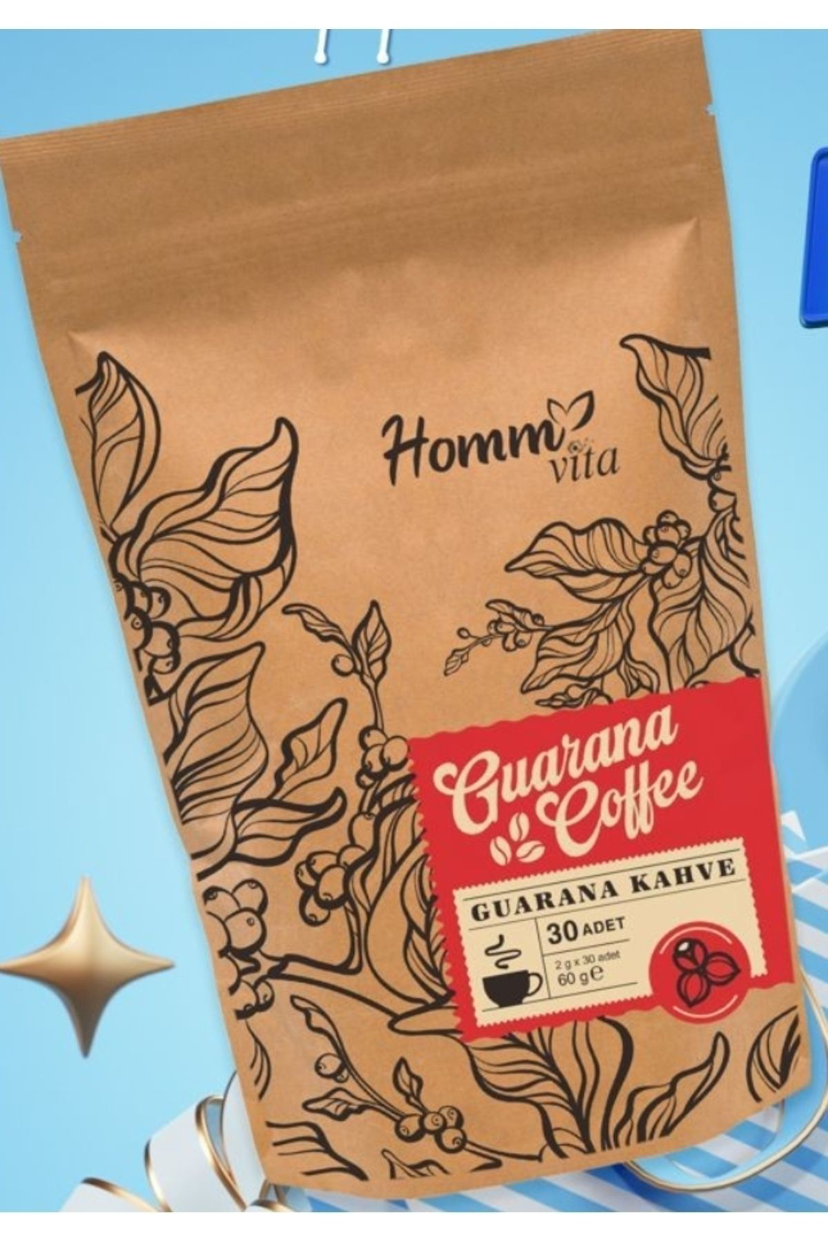 Homm Bitkisel Pazarclub Homm Vita Guarana Kahve 30 Adet 60Gr