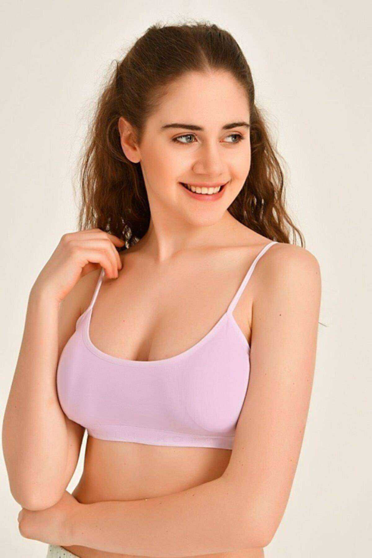 Just Cheap Store Pedli İp Askili Pembe Büstiyer 3 Adet