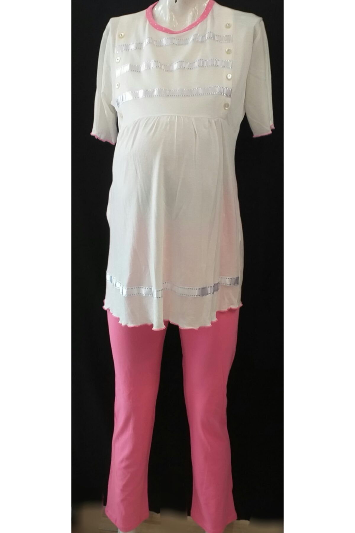 Erdeniz Tekstil Pembe 3 Lü Loğusa Pijama
