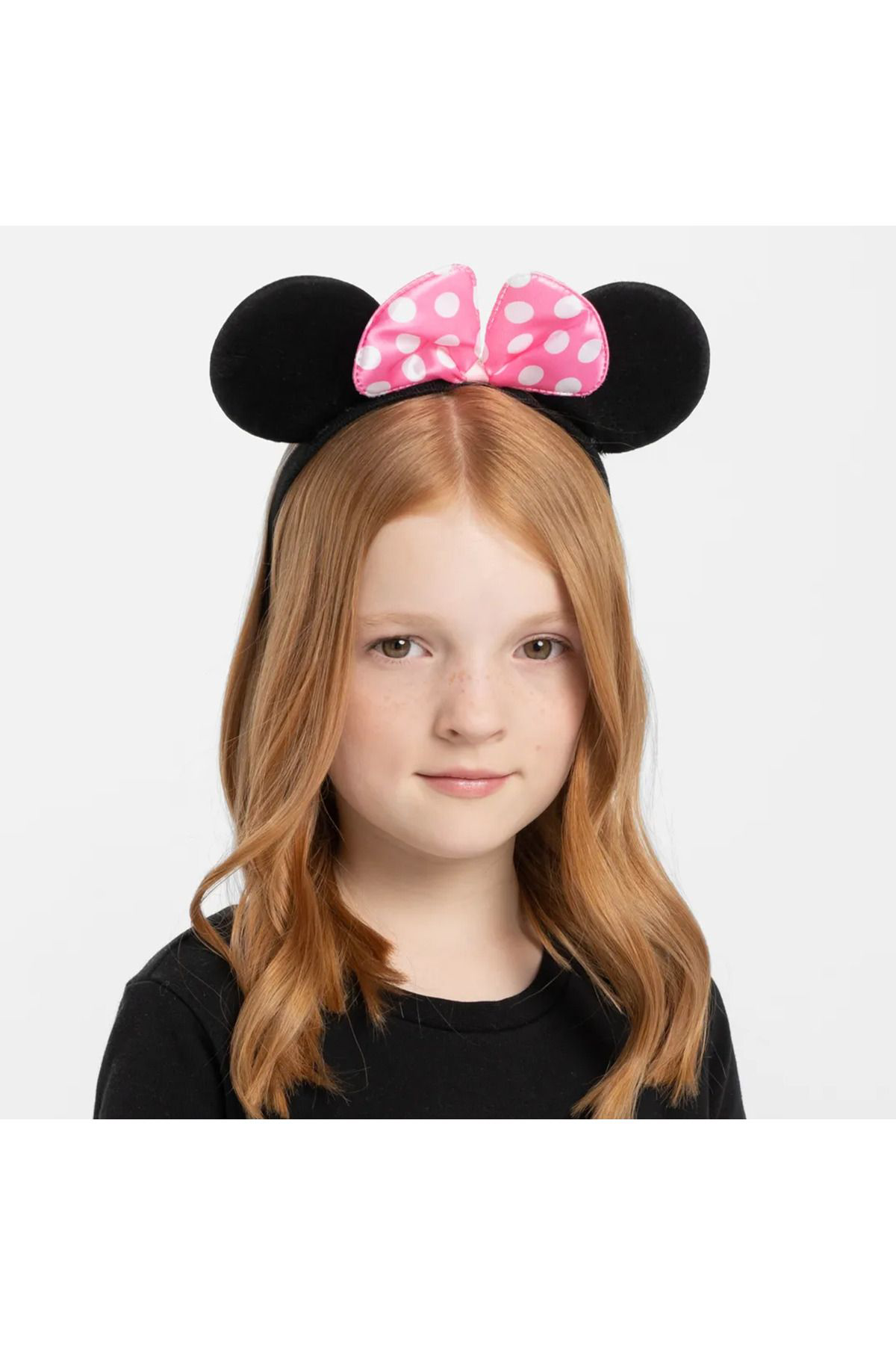 Robotrend Pembe Fiyonklu Minnie Mouse Taci Mini Kulak