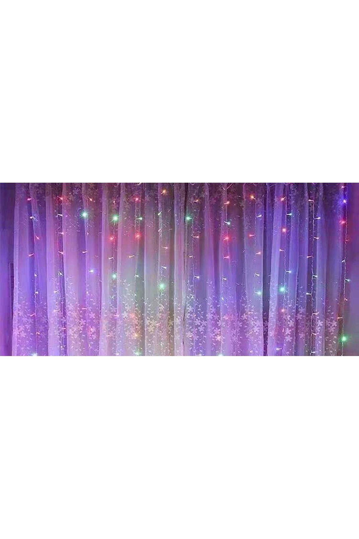 Toptan Bulurum Perde Led 240 Ledli 8 Fonksiyonlu Dekor Lambasi Rgb
