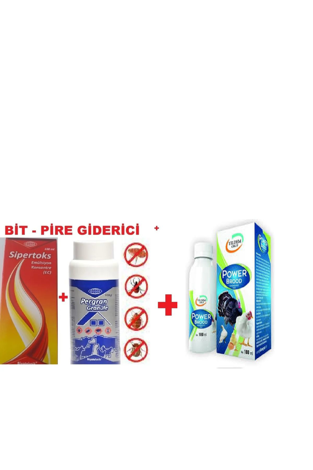 Yildem Grup Pergan 100 Ml + Sipertoks 100 Gr + Power Brood 100 Ml