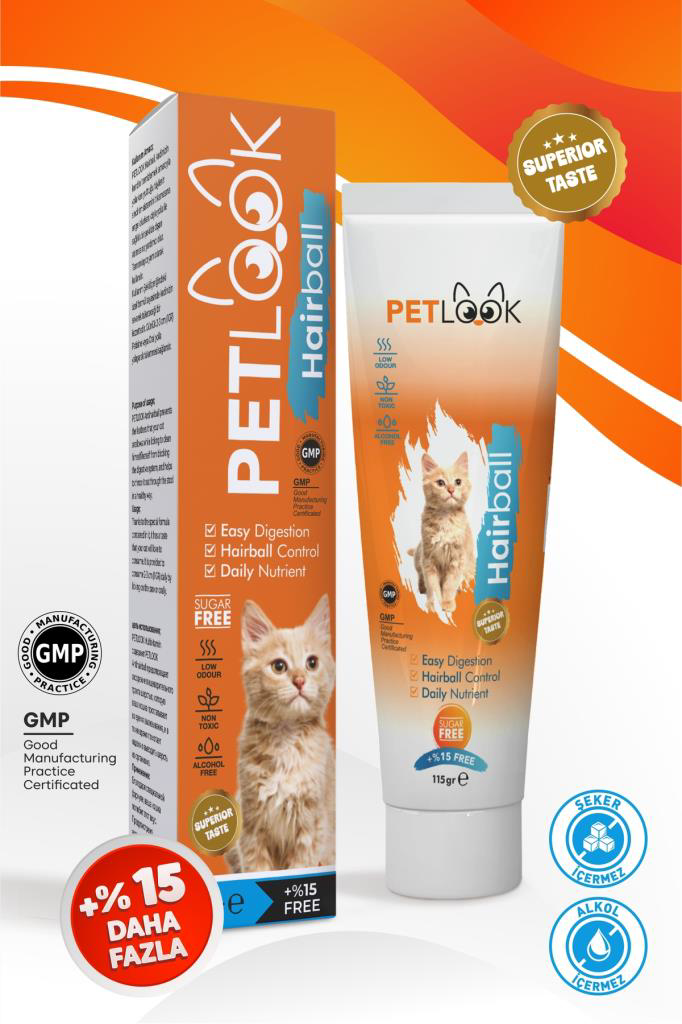 Petlook  Kediler İçin Malt Macun Hairball İçerikli 115 Gr
