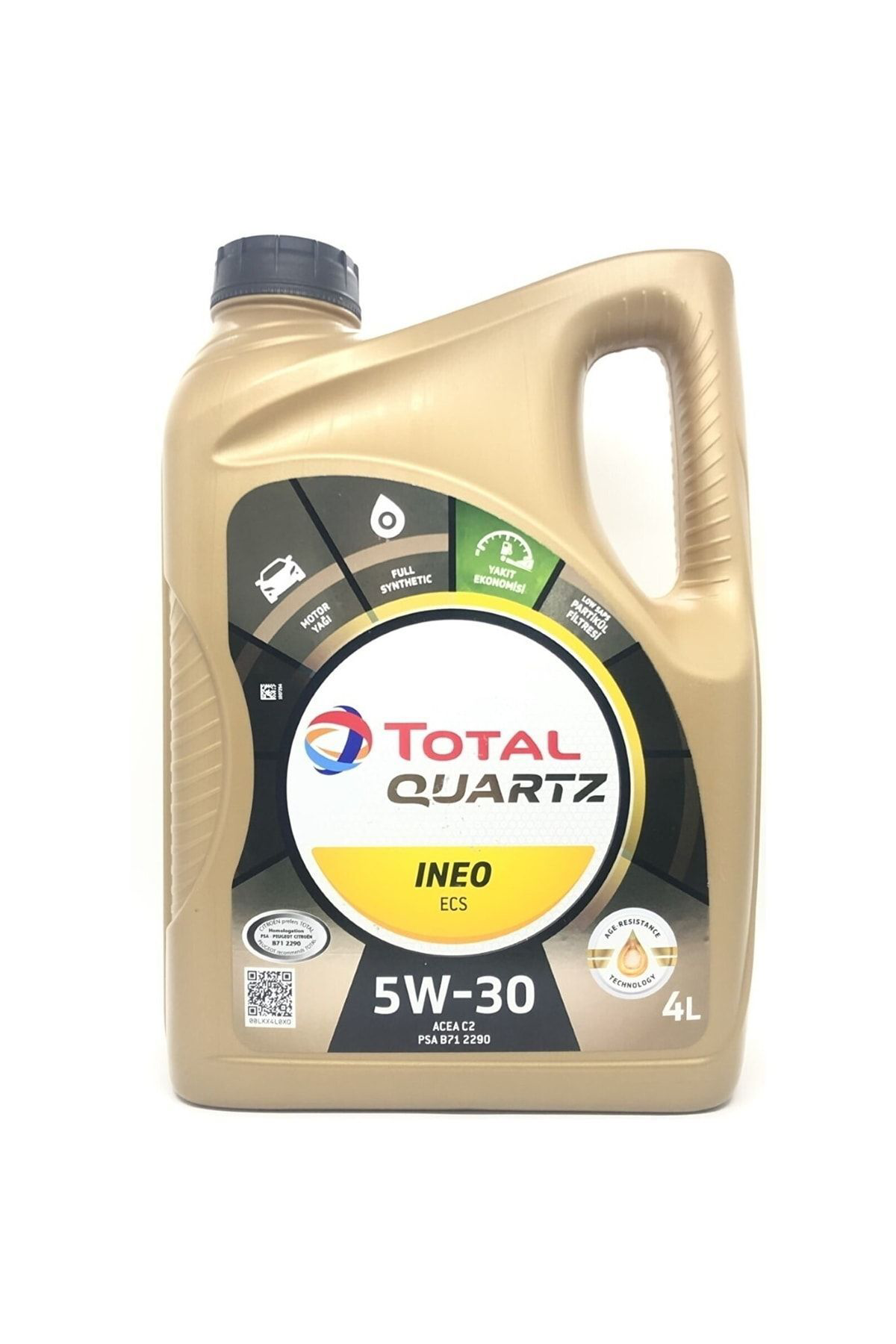 Total Peugeot 2008 1.6 Dizel Yağ Bakim Ful Set Quartz İneo Ecs 5W30 4Lt