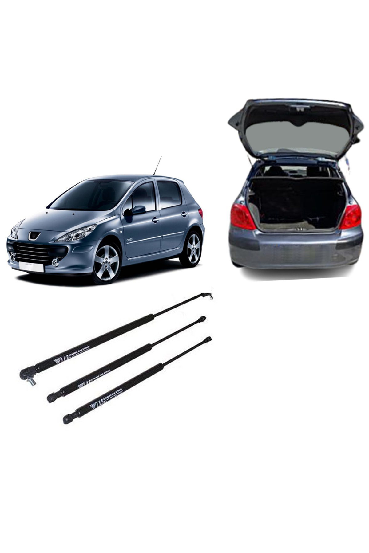 Crn Peugeot 307 Uyumlu Bagaj Amortisörü 2 Adet