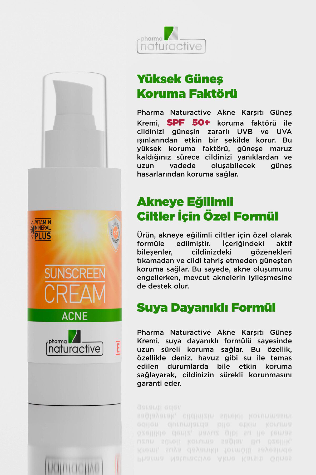 Pharmanaturactive Pharma Naturactive Li Ve Eğilimli Ciltlere Etkili Güneş Kremi Spf