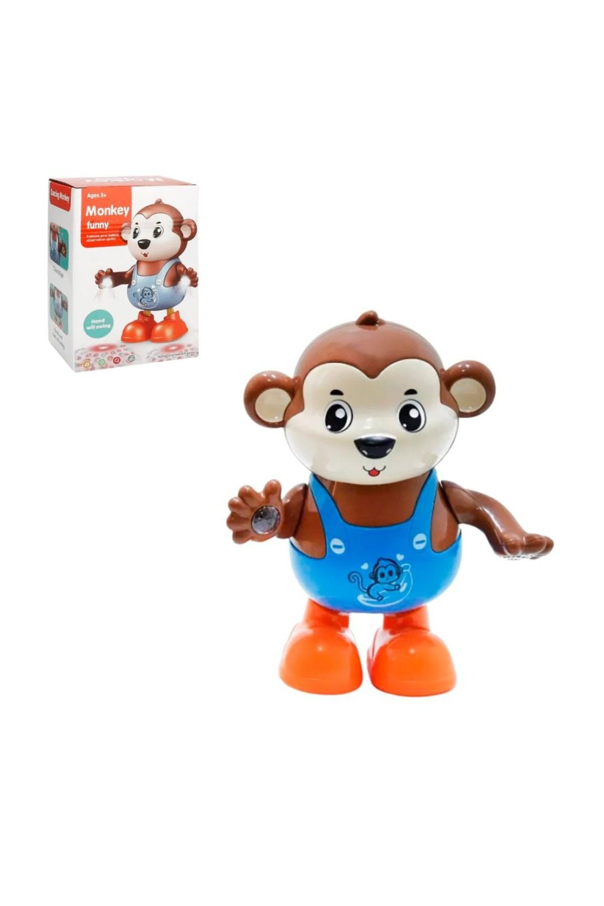 Oyuncak Store Pilli İşikli Dans Eden Maymun Oyuncak