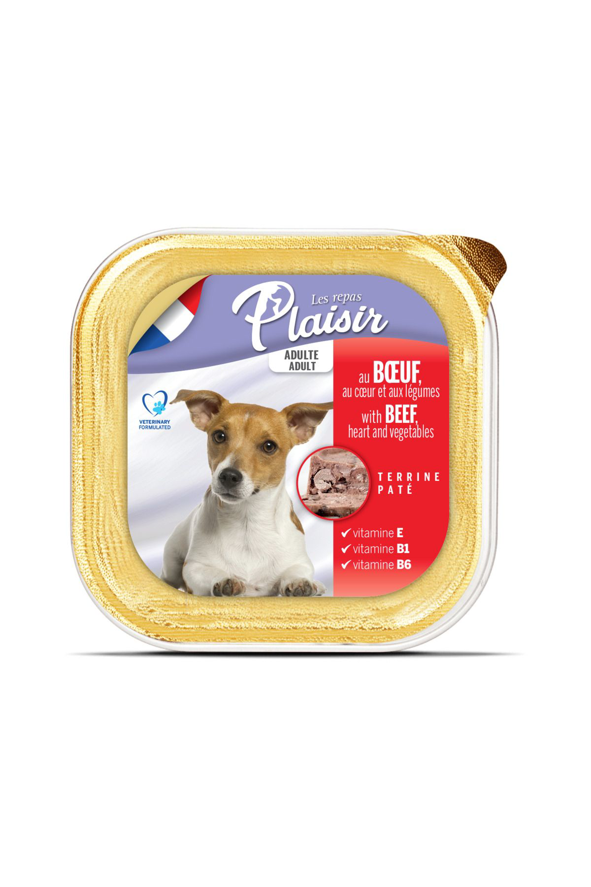 Plaisir  Biftek Ve Sebzeli Yetişkin Ezme Köpek Konservesi 150 Gr