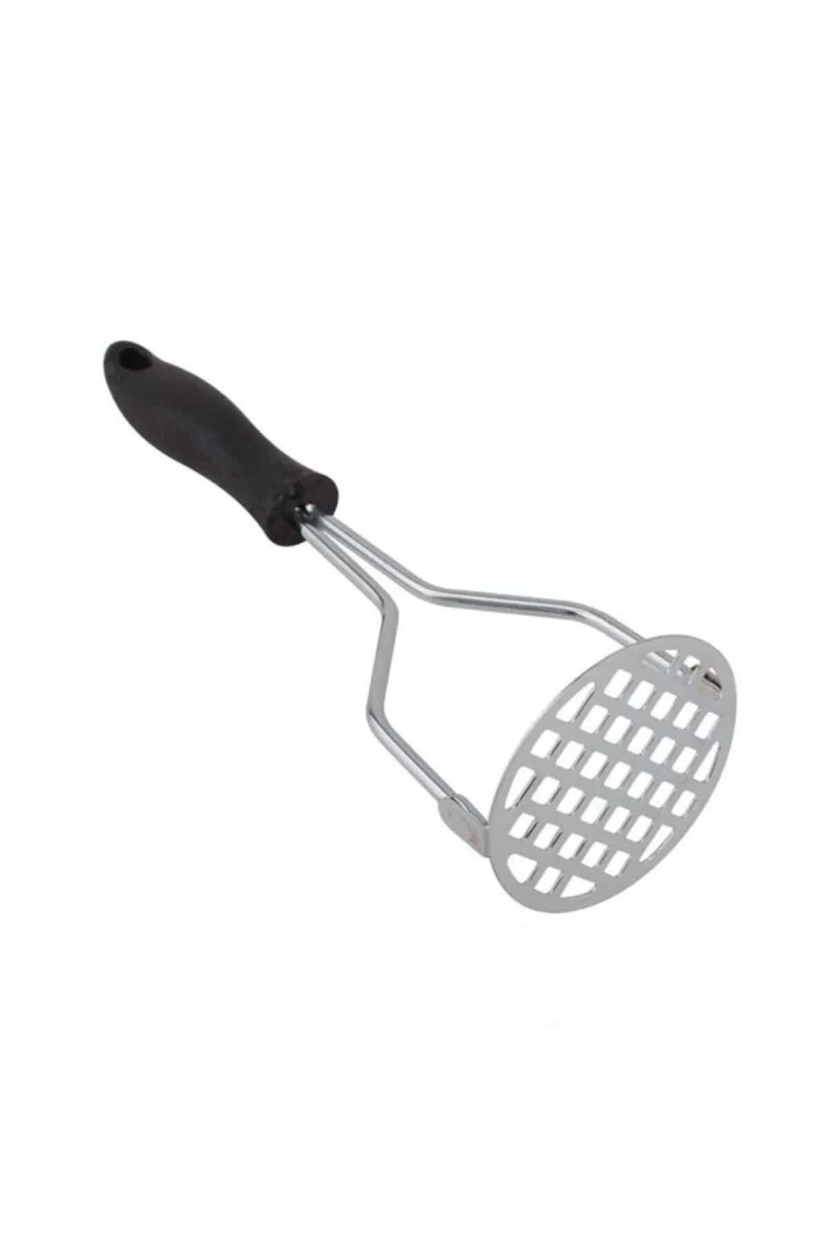 K&A Plastik Sapli Delikli Metal Paslanmaz Patates Muz Yumurta Ezici P