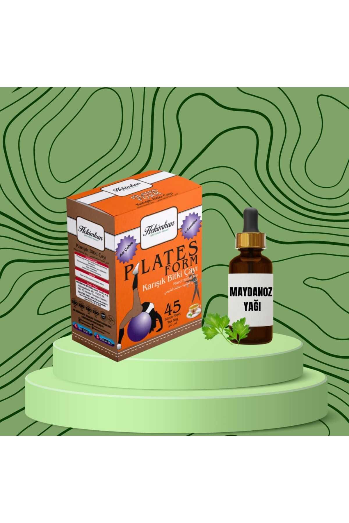 Çare Burada Plates Form Karişik Bitki Çayi 45'Li Ve Maydanoz Yaği 20 Ml
