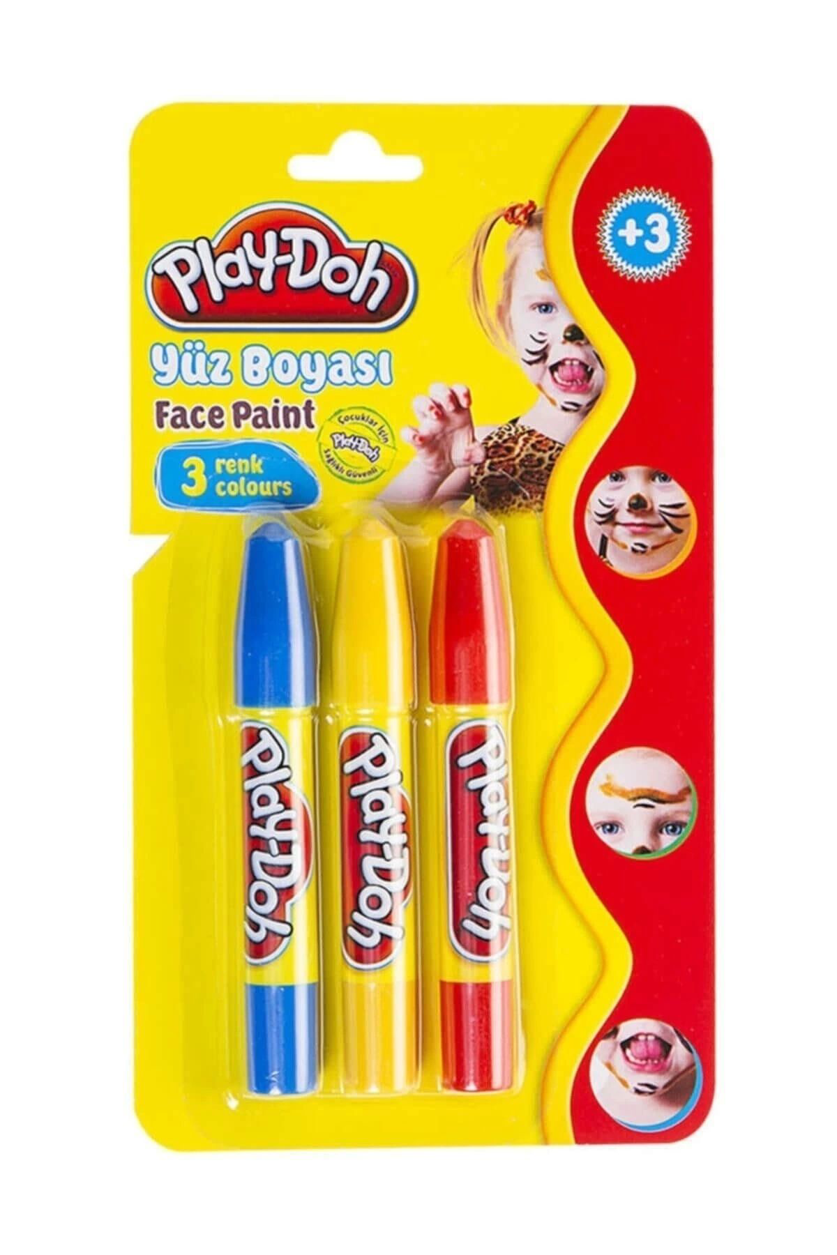 Play Doh Play-Doh 3 Lü Yüz Boyasi