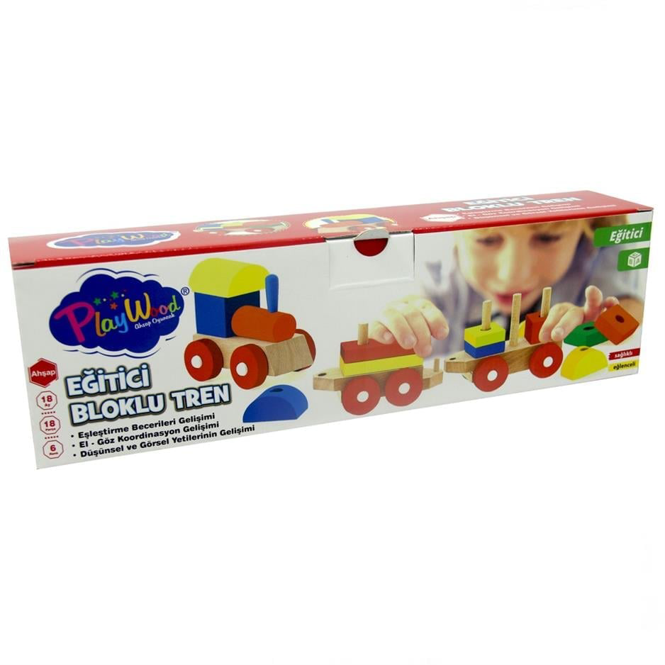 Play Wood Playwood Eğitici Ahşap Bultak Tren Ony-351
