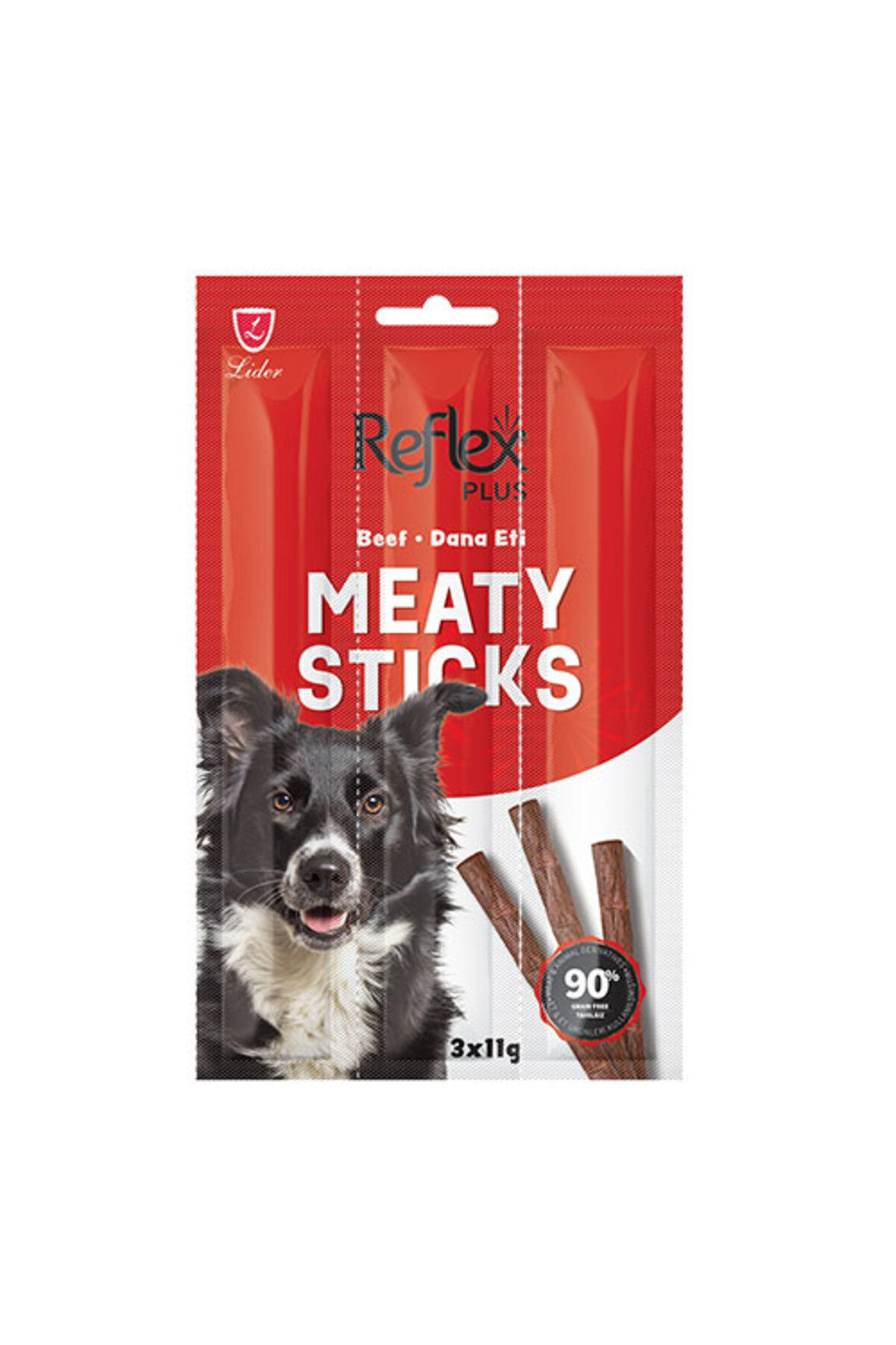 Reflex Plus Meaty Sticks Biftekli Tahilsiz Köpek Ödül Çubuğu 3X11 Gr