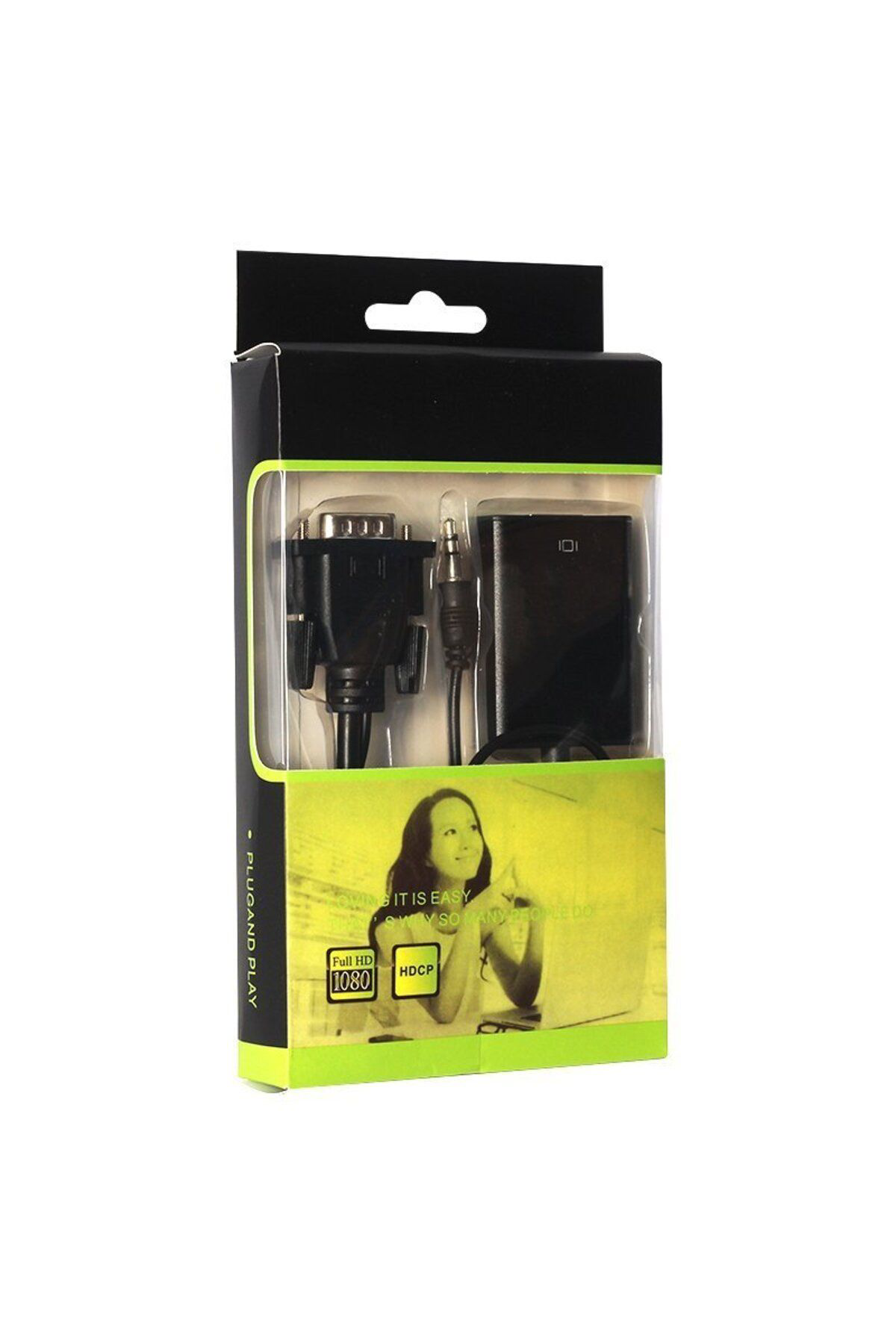 Robotrend Pm-18637 Vga Erkek To Hdmi Dişi Dönüştürücü Kablo