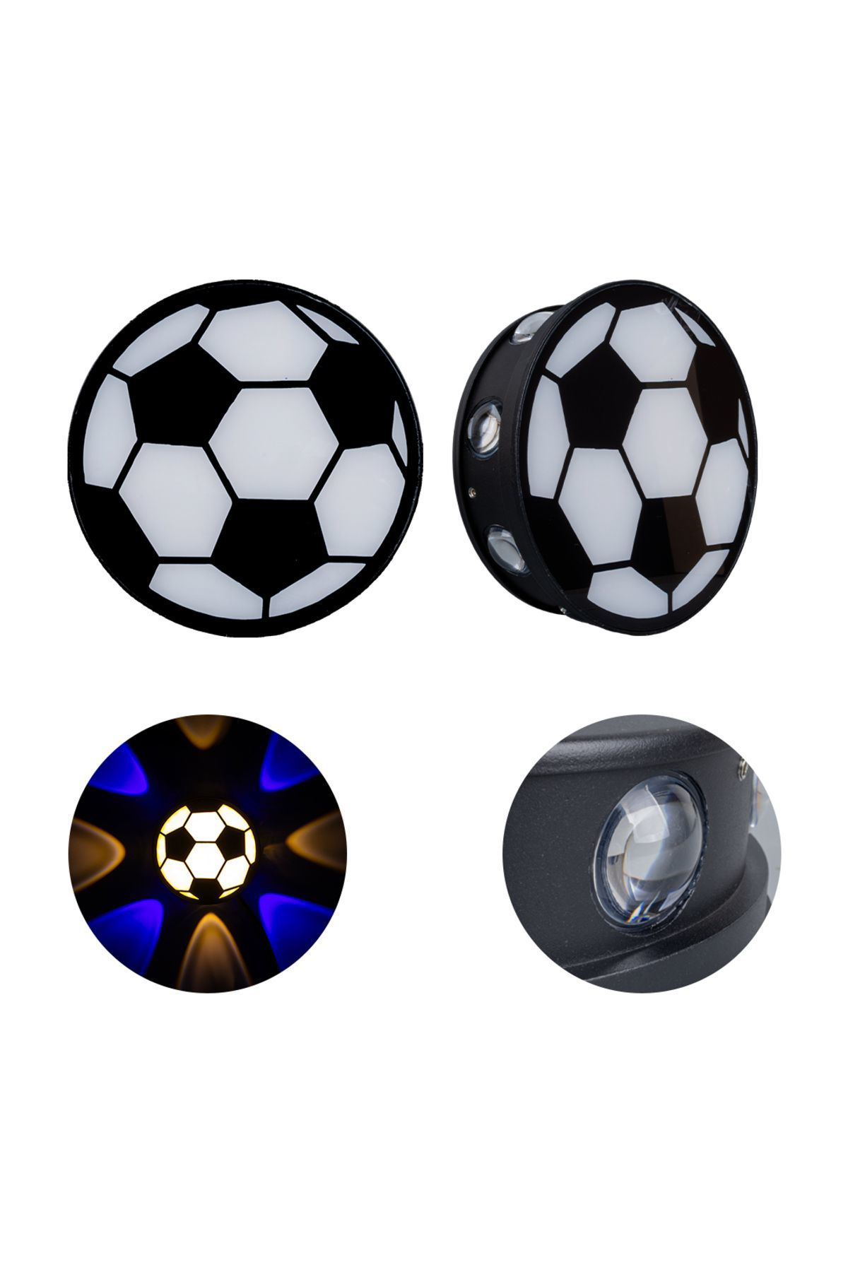 Robotrend Pm-24457 Gün İşiği - Mavi Futbol Topu Dekoratif Led Duvar Aplik